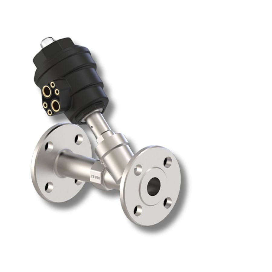 Angle Seat Valve with Plastic Actuator Operated NC/NO/Double Acting - Image 5