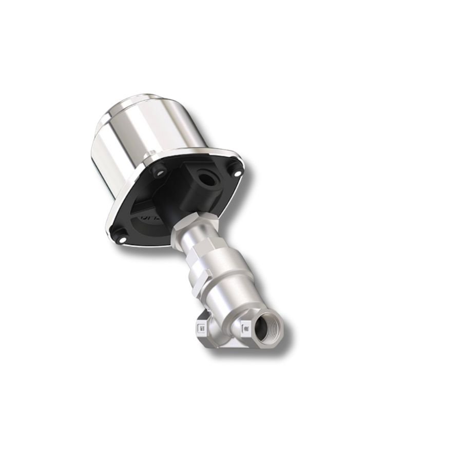 Uflow Angle Seat Valve with Steel Actuator Operator NC-NO - Image 5