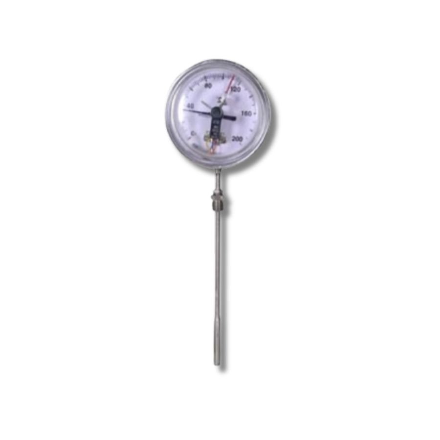 H Guru Mercury In Steel Rigid Stem Type Temperature Gauge