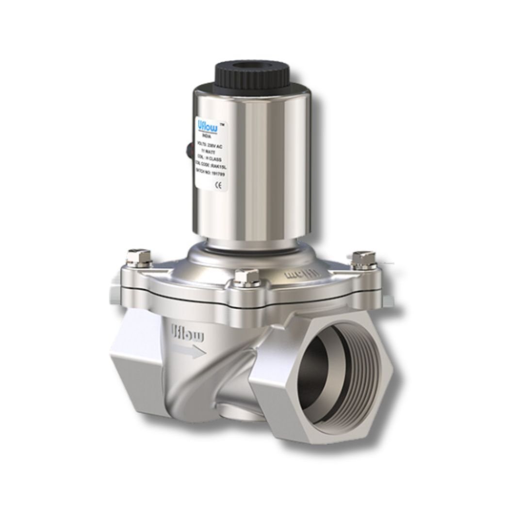 Uflow Brand Semi Lift Diaphragm Operated Solenoid Valve-Normally Closed - Image 3